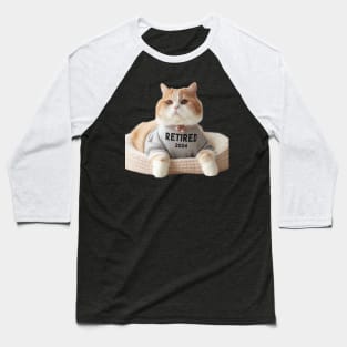 Not My Problem Anymore: Cute Old Cat Retired 2024 Baseball T-Shirt